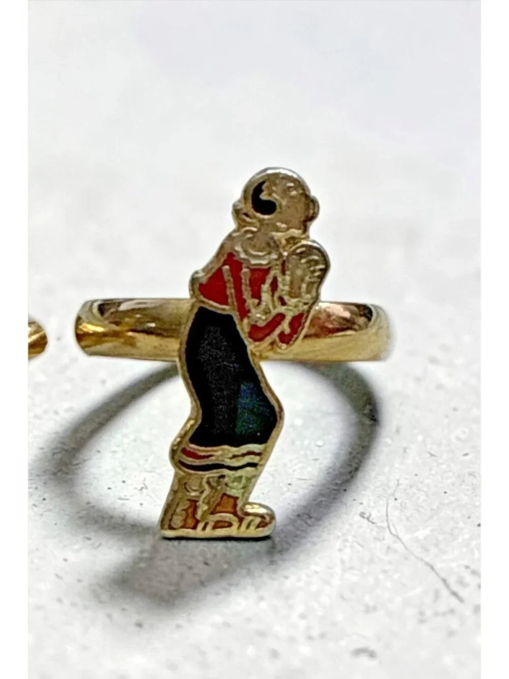 Olive Oyl & Tigger metal adjustable Ring King Features & Disney adjustable